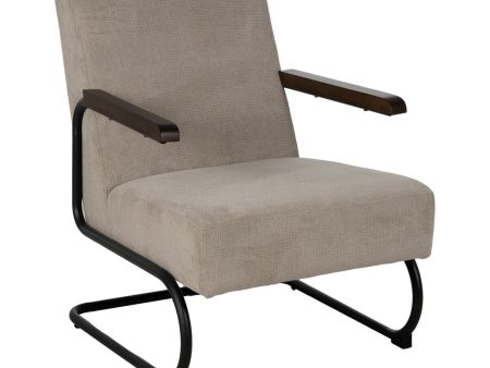 Armchair Black Taupe 61 x 70 x 85 cm For Discount