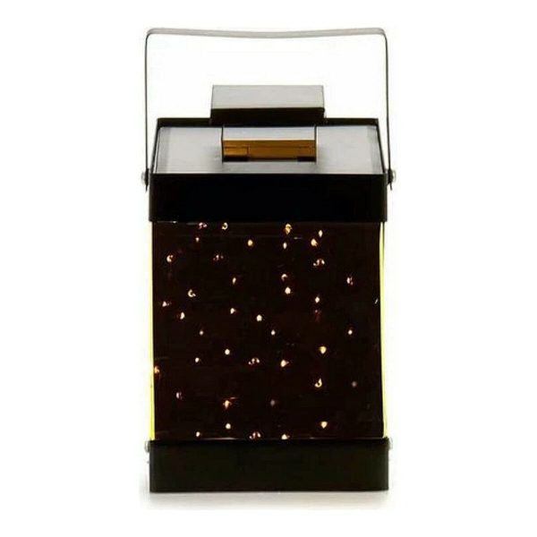 LED Lantern Black Mirror 12,5 x 18,5 x 12,5 cm Supply