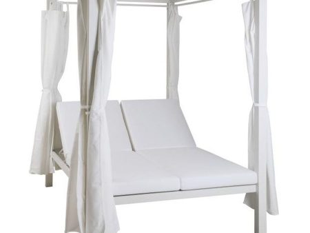 Garden day bed DKD Home Decor White Aluminium (148 x 188 x 205 cm) Online Sale