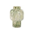 Vase Home ESPRIT Green Cream Crystal Modern 15 X 15 X 21,5 cm Hot on Sale