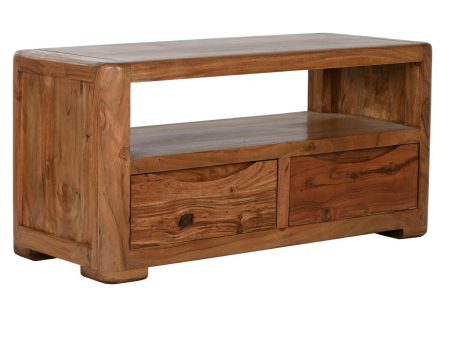 TV furniture Home ESPRIT Natural 90 x 40 x 45 cm on Sale