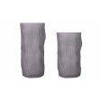 Vase Home ESPRIT Grey Crystal Modern 14 x 14 x 31,5 cm For Sale