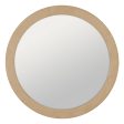 Wall mirror Beige 120 x 4 x 120 cm For Sale