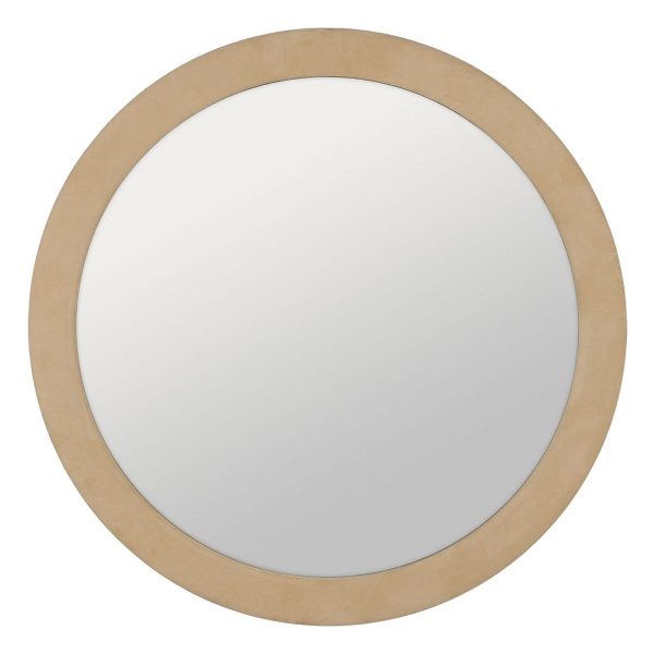 Wall mirror Beige 120 x 4 x 120 cm For Sale