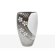 Vase Romimex White Silver Ceramic 16 x 30 x 9 cm Online Hot Sale