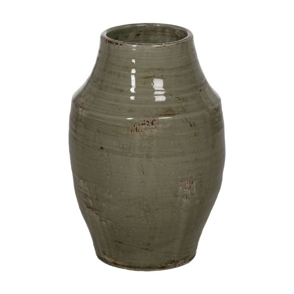 Vase Green Ceramic 33 x 33 x 47 cm Online Hot Sale