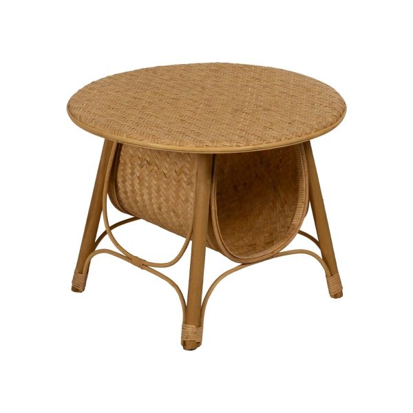 Centre Table RATÁN Natural 61 x 61 x 46 cm Discount