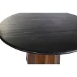 Dining Table DKD Home Decor Black Brown Marble Mango wood 120 x 120 x 76 cm on Sale