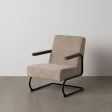 Armchair Black Taupe 61 x 70 x 85 cm For Discount