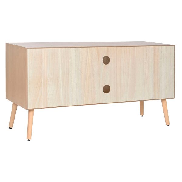 TV furniture Home ESPRIT Natural Paolownia wood MDF Wood 120 x 40 x 60 cm For Cheap