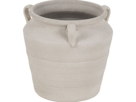 Vase White Ceramic 35 x 35 x 34 cm Discount