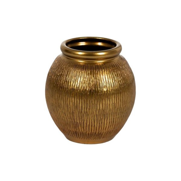 Vase Golden Ceramic 29 x 29 x 30 cm Discount