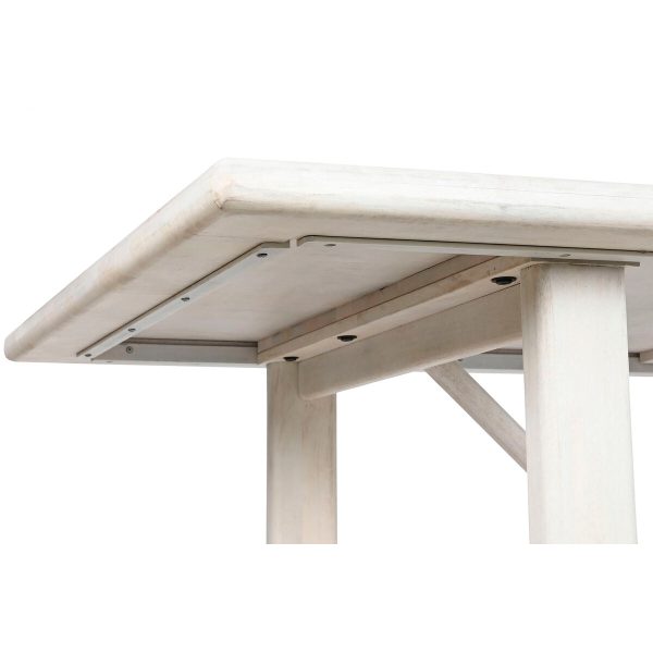 Dining Table Home ESPRIT White Mango wood 213,4 x 96,5 x 76,2 cm For Discount