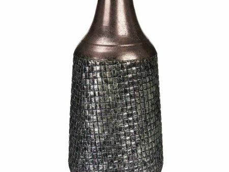 Vase Silver Metal 21 x 44 x 21 cm (4 Units) With relief Supply