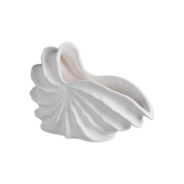 Vase White Ceramic Terracotta 38 x 14 x 23 cm Supply