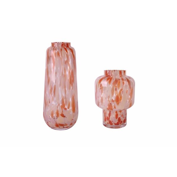 Vase Home ESPRIT Cream Terracotta Crystal Modern 12,5 x 12,5 x 30 cm Cheap