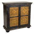 Console Alexandra House Living Black Golden Mango wood 40 x 90 x 90 cm For Cheap