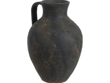 Vase Grey Ceramic Terracotta 26 x 26 x 36 cm Fashion