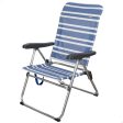 Beach Chair Aktive Mykonos Blue 47 x 93 x 63 cm (4 Units) on Sale