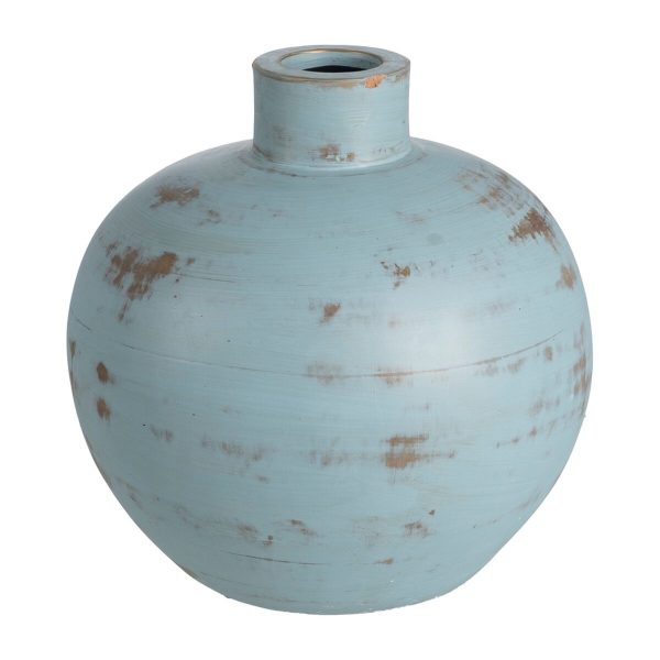 Vase Turquoise Terracotta 30 x 32 x 29 cm For Cheap