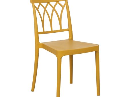 Dining Chair Yellow 42 x 54 x 83 cm For Sale