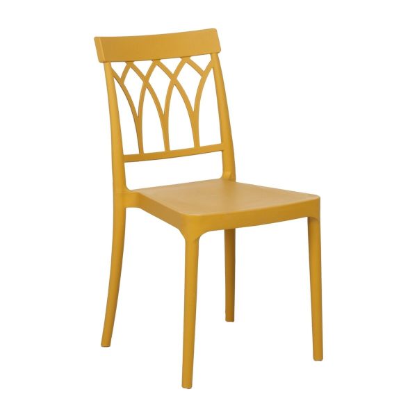 Dining Chair Yellow 42 x 54 x 83 cm For Sale