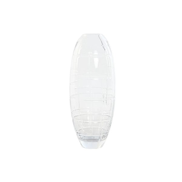 Vase Home ESPRIT Transparent Crystal Modern 11,5 X 11,5 X 28 CM Hot on Sale