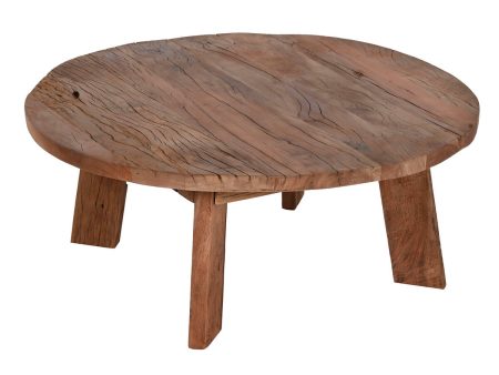 Centre Table Home ESPRIT Brown Wood 90 x 90 x 35 cm Cheap