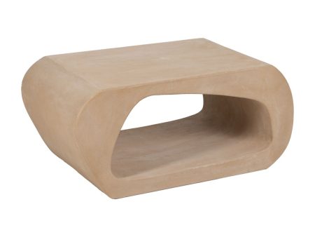 Centre Table WILMA Beige 100 x 60 x 45 cm For Discount