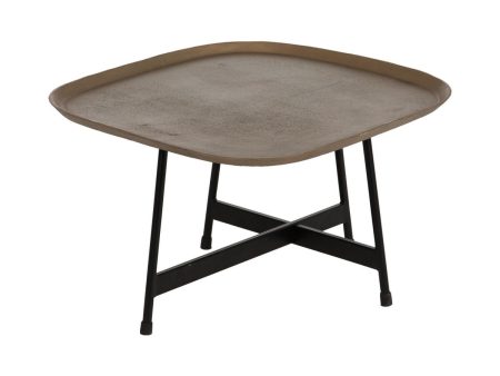 Centre Table Black Golden 61 x 61 x 37 cm Cheap