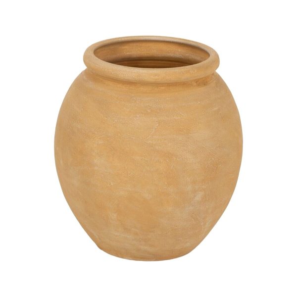 Vase Yellow Ceramic 34 x 34 x 35 cm Discount