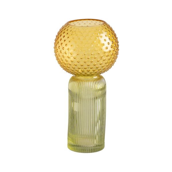 Vase Yellow Green Crystal Fashion