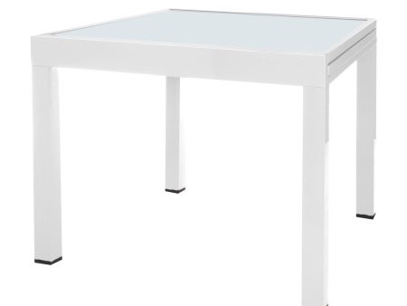 Expandable table Thais 80 x 80 x 74 cm Aluminium Cheap