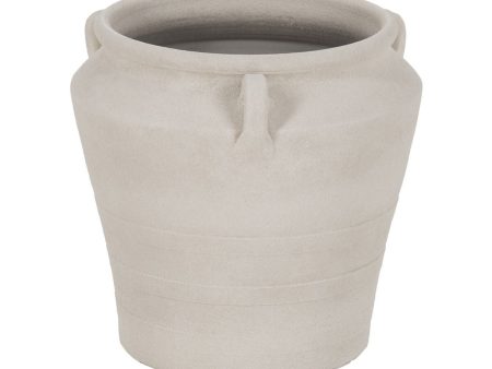 Vase White Ceramic 39 x 39 x 40 cm Discount