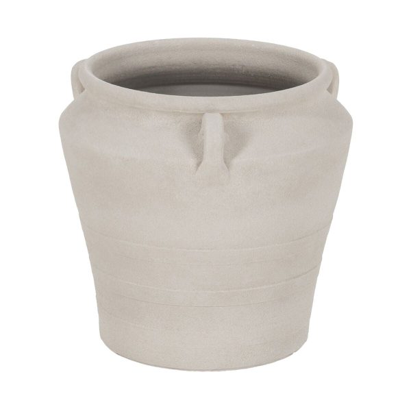 Vase White Ceramic 39 x 39 x 40 cm Discount