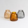 Vase Amber Glass 15 x 15 x 15 cm Online Hot Sale