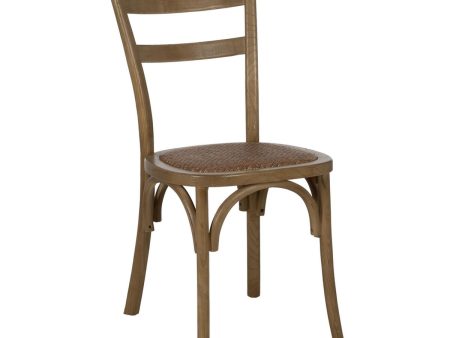 Dining Chair Natural Rattan Elm wood 45 x 54 x 88,5 cm Sale