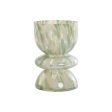 Vase Home ESPRIT Green Cream Crystal Modern 16 x 16 x 24 cm Online now