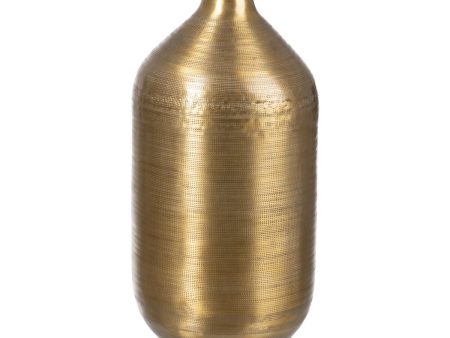 Vase Golden Aluminium 21,6 x 21,6 x 47,6 cm on Sale