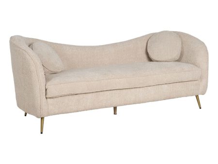 Sofa Beige 195 x 74 x 77 cm Hot on Sale