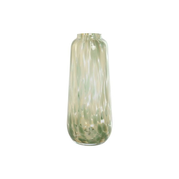 Vase Home ESPRIT Green Cream Crystal Modern 12,5 x 12,5 x 30 cm Cheap