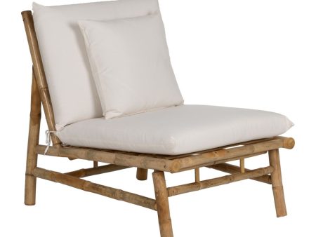 Garden sofa White Natural 65 x 86 x 81 cm Online Sale