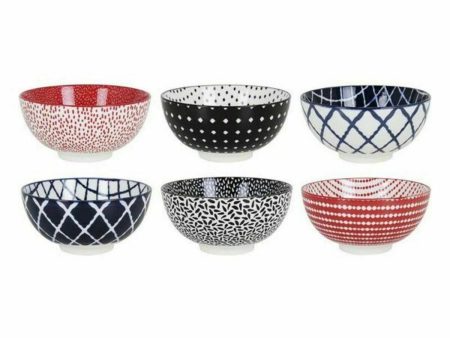 Bowl La Mediterránea Hana Porcelain Multicolour 18 Units Fashion