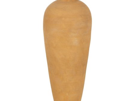 Vase Yellow Ceramic 34 x 34 x 80 cm Sale