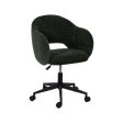 Office Chair Black Green 56 x 56 x 85 cm on Sale