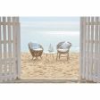 Garden chair DKD Home Decor White Multicolour Natural Metal 63 x 70 x 85 cm Fashion