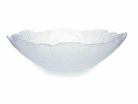 Bowl Infinity Transparent Crystal 31 x 8,3 x 31 cm (4 Units) Online Hot Sale