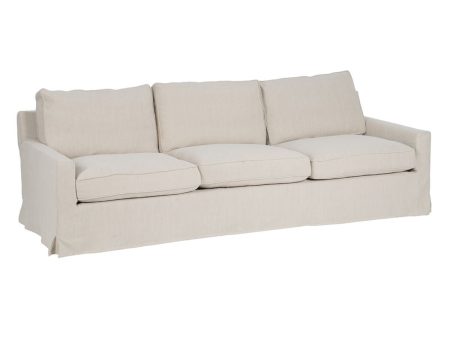 Sofa Cream 260 x 100 x 83 cm Online