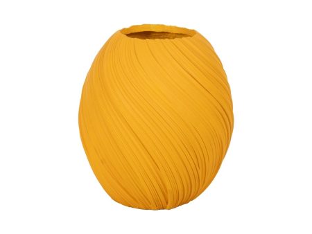 Vase Yellow Magnesium 45,3 x 45,3 x 51 cm Hot on Sale