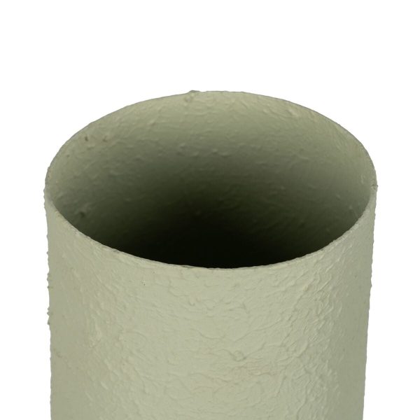 Vase Light Green Iron 26 x 26 x 53 cm For Sale